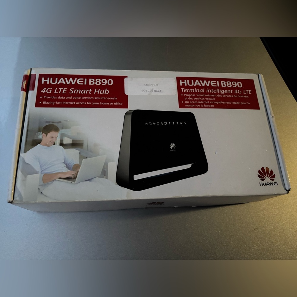 Huawei B890 4G LTE Smart Hub - Black With Box
